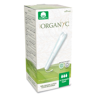 Organyc Tampons Super Cotton Applicator (14 Tampons)
