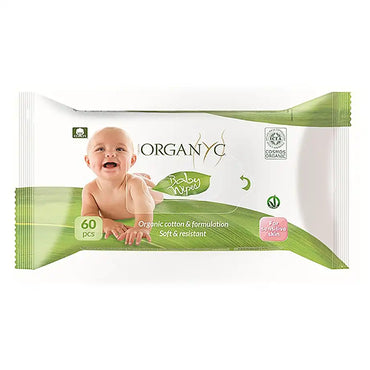 Organyc 100% Organic Cotton Baby Wipes Sweet Caress Cosmo (60s)