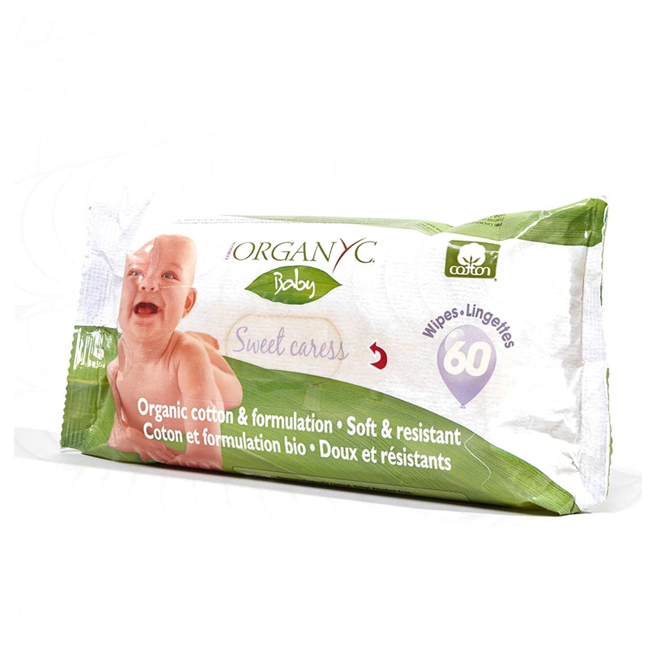 Organyc 100% Organic Cotton Baby Wipes Sweet Caress Cosmo (60s)