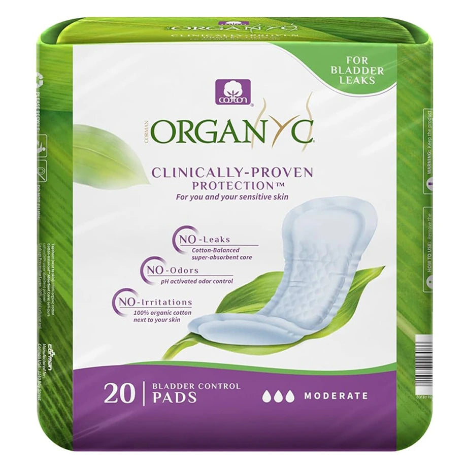 Organyc Sanitary Pads Light Moderate (20 Pack)