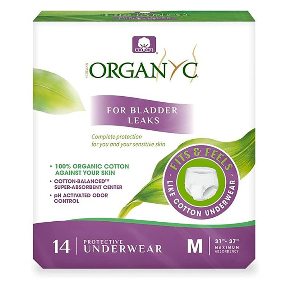 Organyc Protective Underwear Size M (20 Pack)