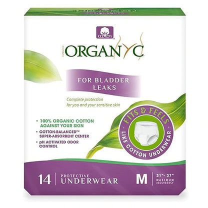 Organyc Protective Underwear Size M (20 Pack)