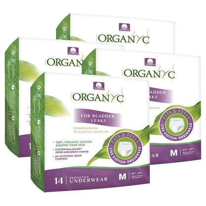 Organyc Protective Underwear Size M (20 Pack)