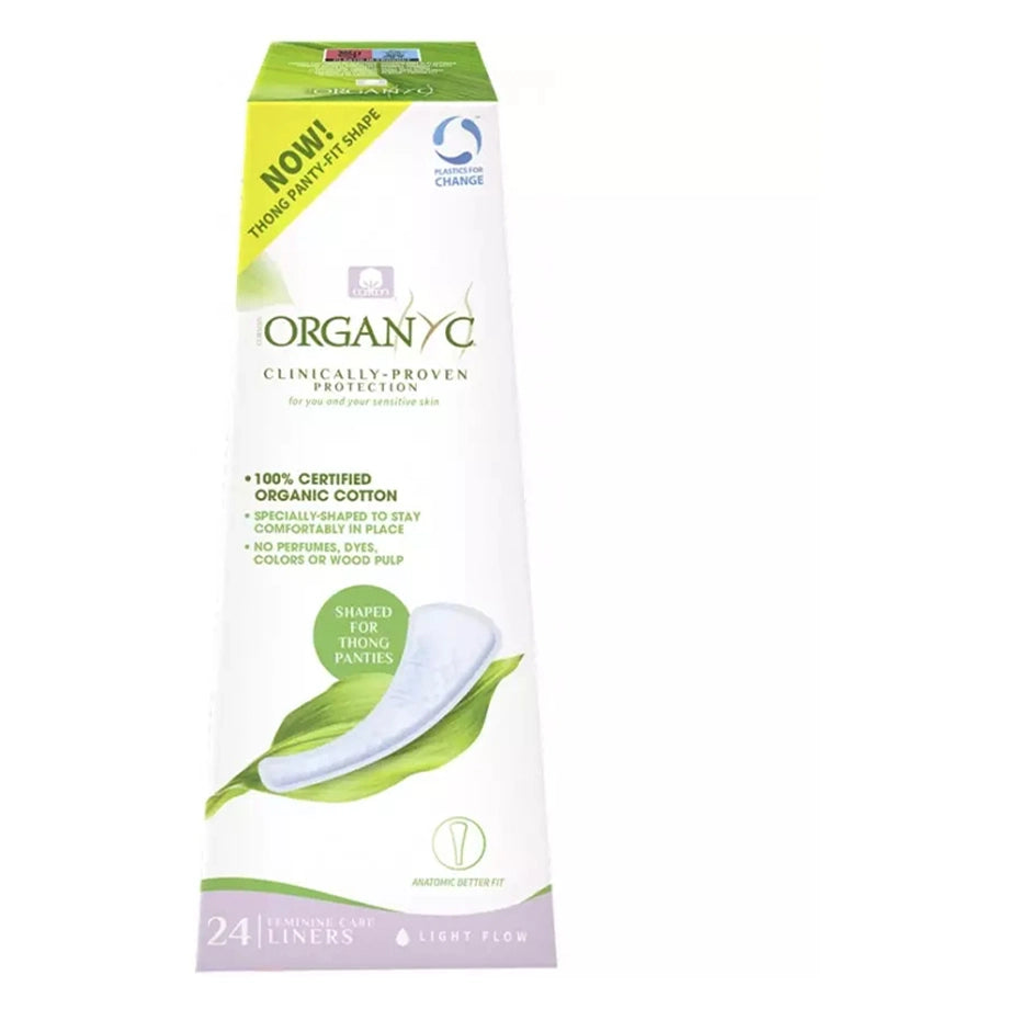 Organyc Cotton Panty Liner Thong (24 Pads)