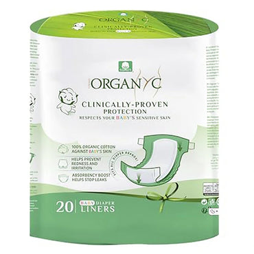 Organyc 100% Organic Cotton Baby Diaper Liners