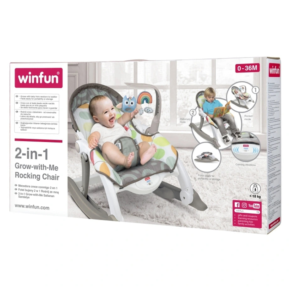 Winfun 2-In-1 Grow-With-Me Rocking Chair