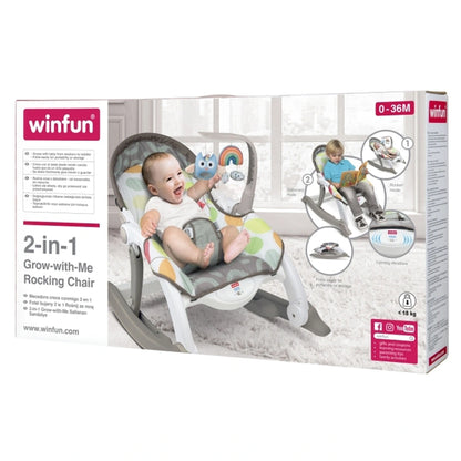 Winfun 2-In-1 Grow-With-Me Rocking Chair