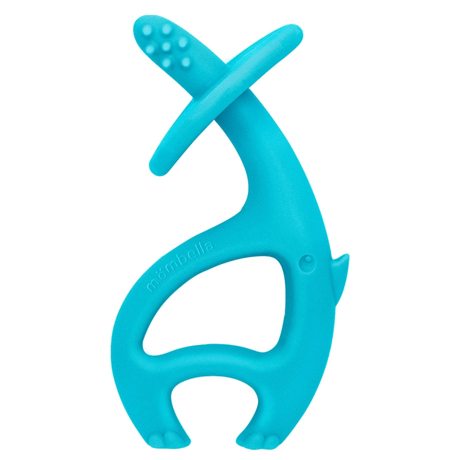 Mombella Dancing Elephant Teether Toy (Blue)
