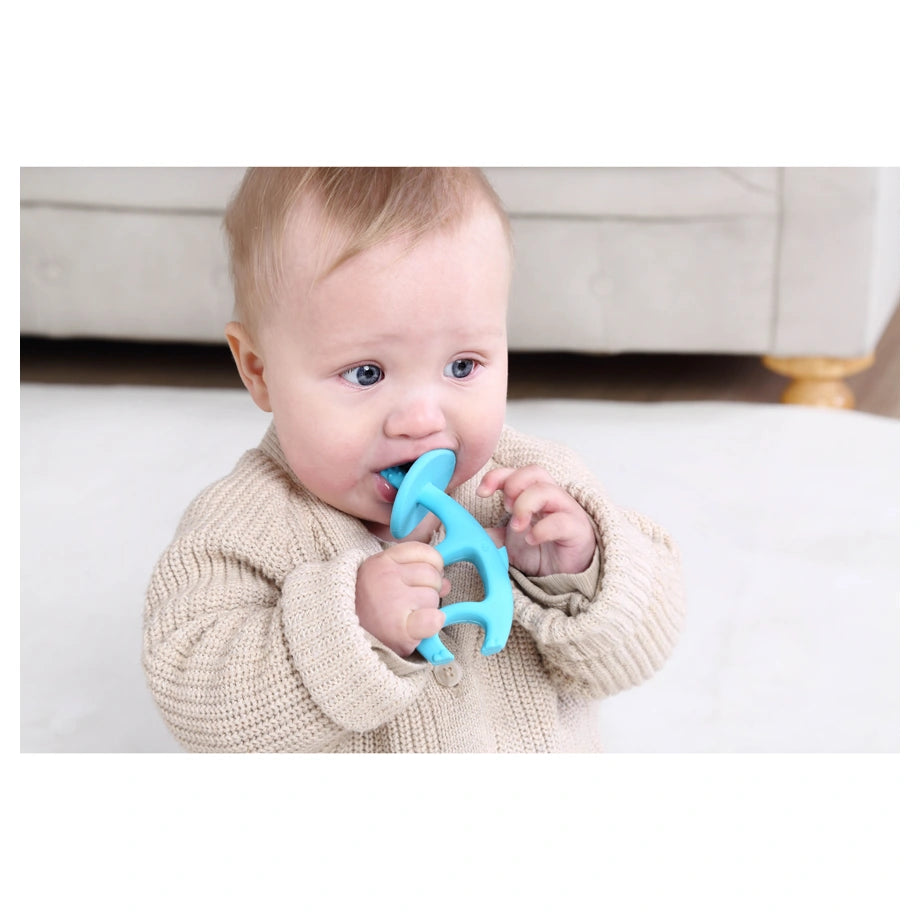 Mombella Dancing Elephant Teether Toy (Blue)