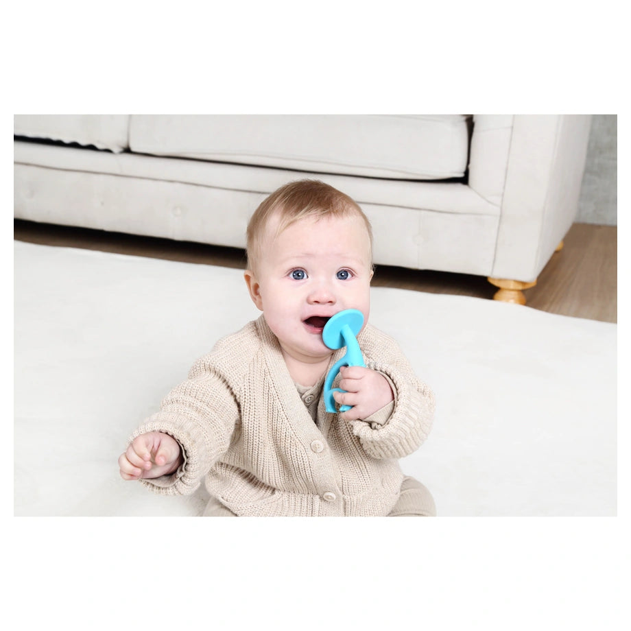 Mombella Dancing Elephant Teether Toy (Blue)