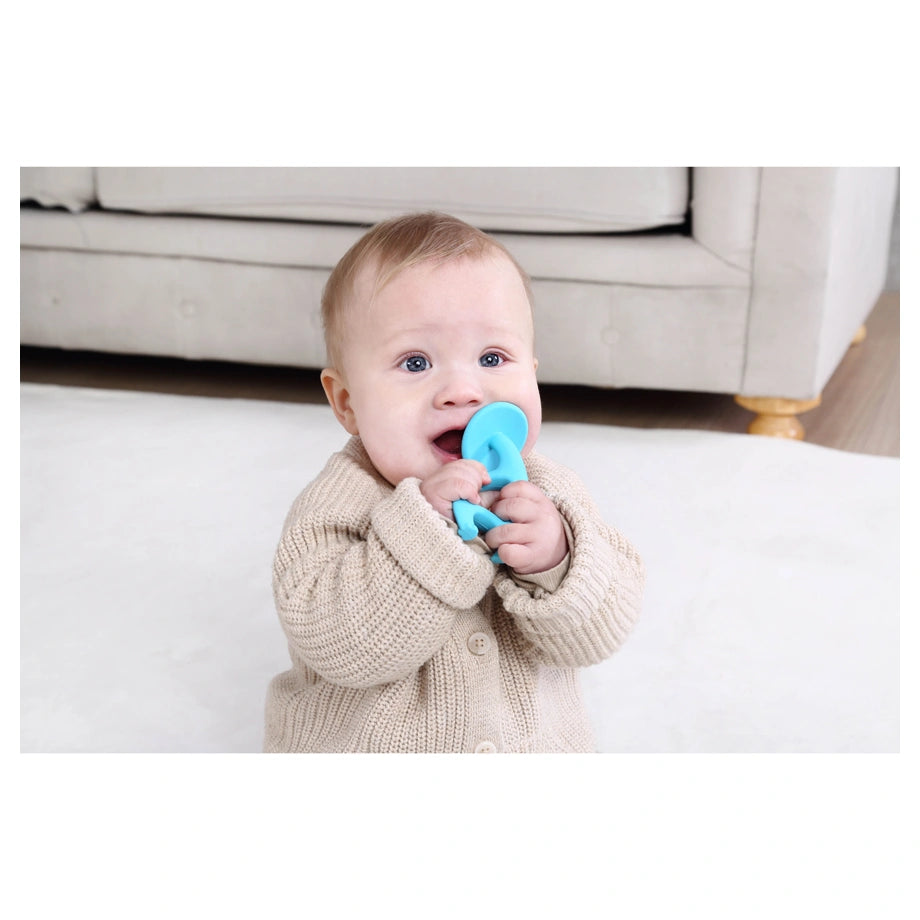Mombella Dancing Elephant Teether Toy (Blue)