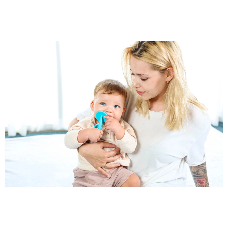 Mombella Dancing Elephant Teether Toy (Blue)