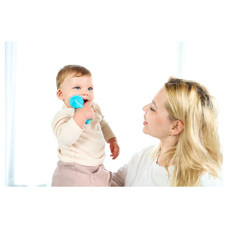 Mombella Dancing Elephant Teether Toy (Blue)