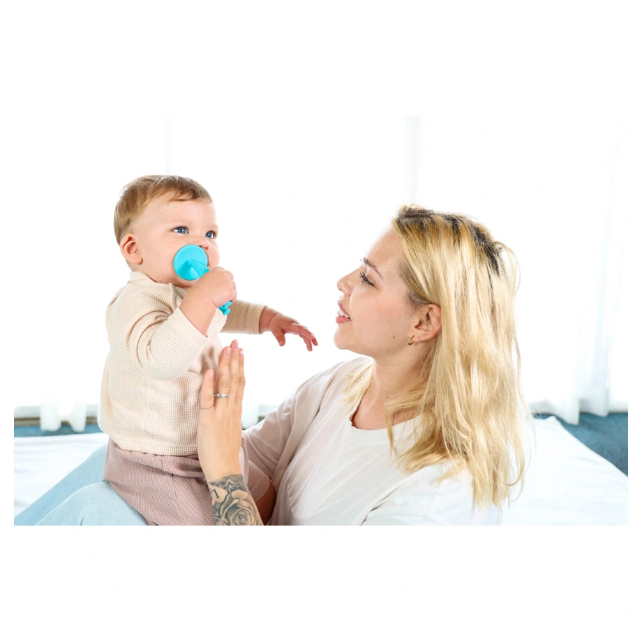 Mombella Dancing Elephant Teether Toy (Blue)