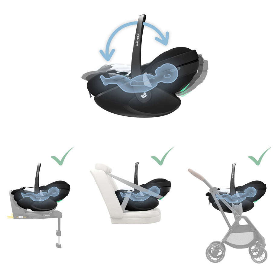 Maxi-Cosi Pebble 360 Pro2 Car Seat  Twilic (Black)