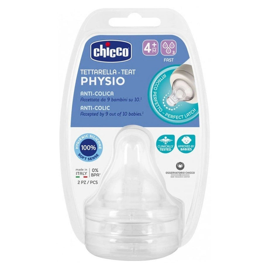 Chicco Physio Teats Fast Flow 4M+2PCS
