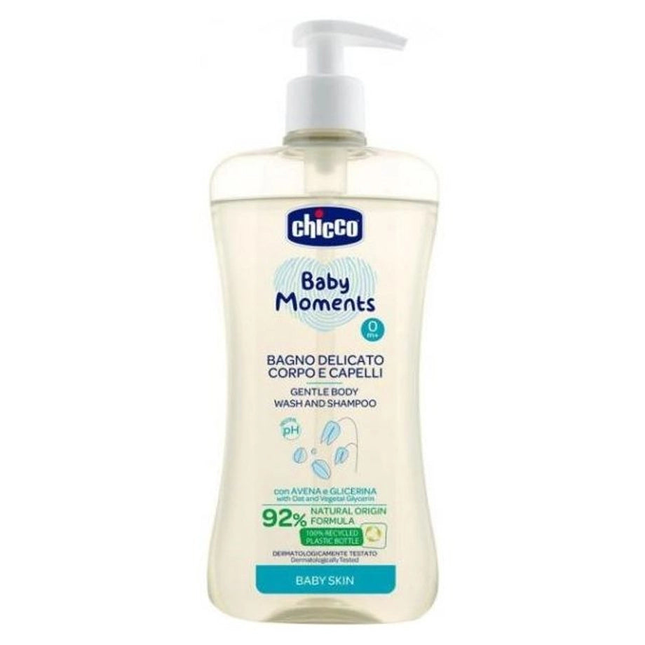 Chicco Baby Moments Gentle Body Wash And Shampoo 500ML
