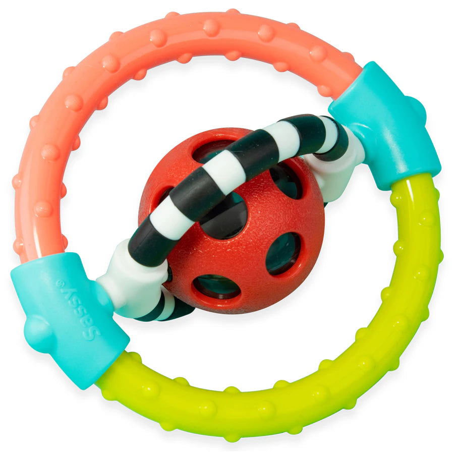 Sassy Spin & Chew Flexible Ring Rattle Sassy Spin & Chew Flexible Ring Rattle