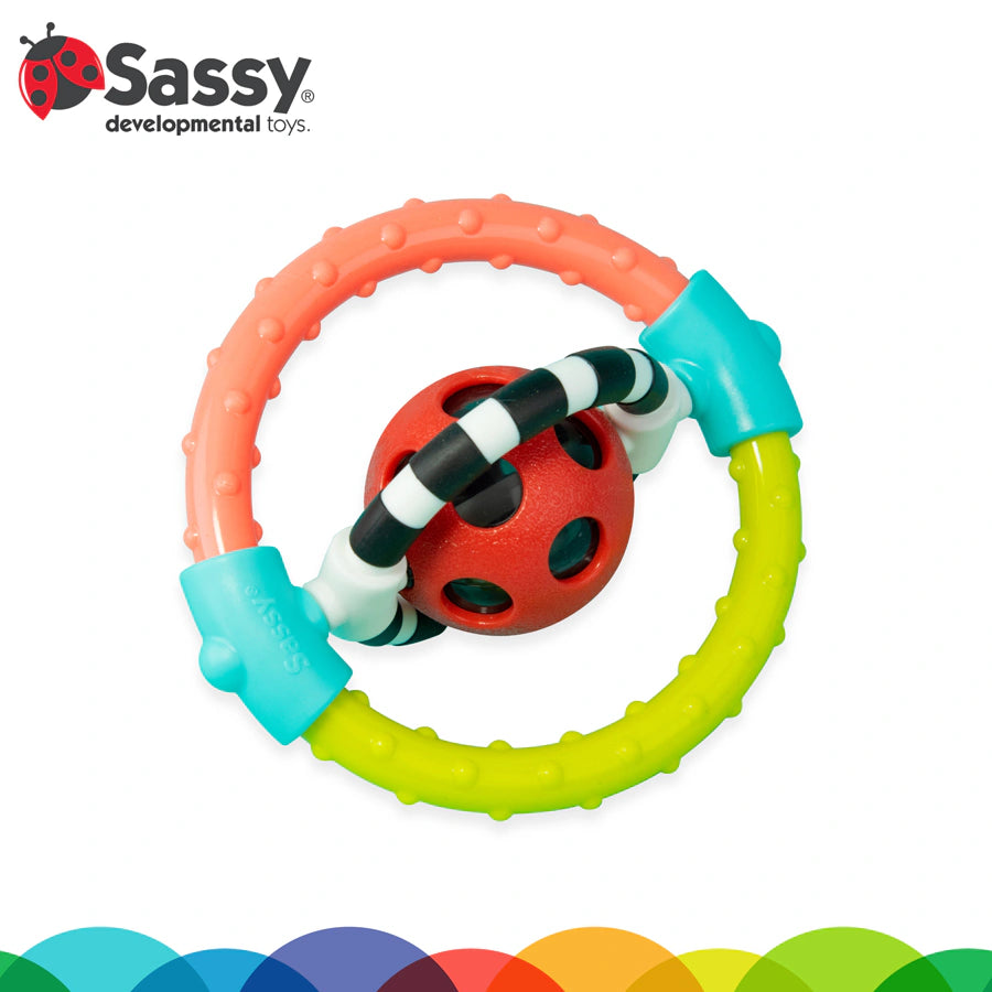 Sassy Spin & Chew Flexible Ring Rattle Sassy Spin & Chew Flexible Ring Rattle