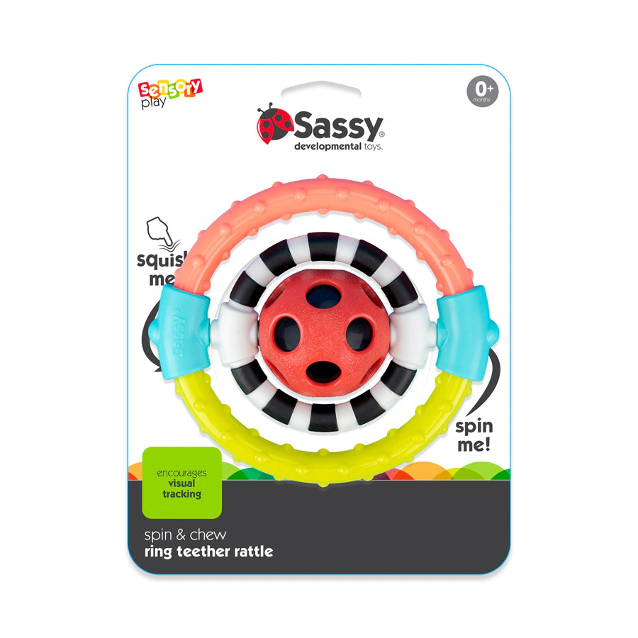 Sassy Spin & Chew Flexible Ring Rattle Sassy Spin & Chew Flexible Ring Rattle