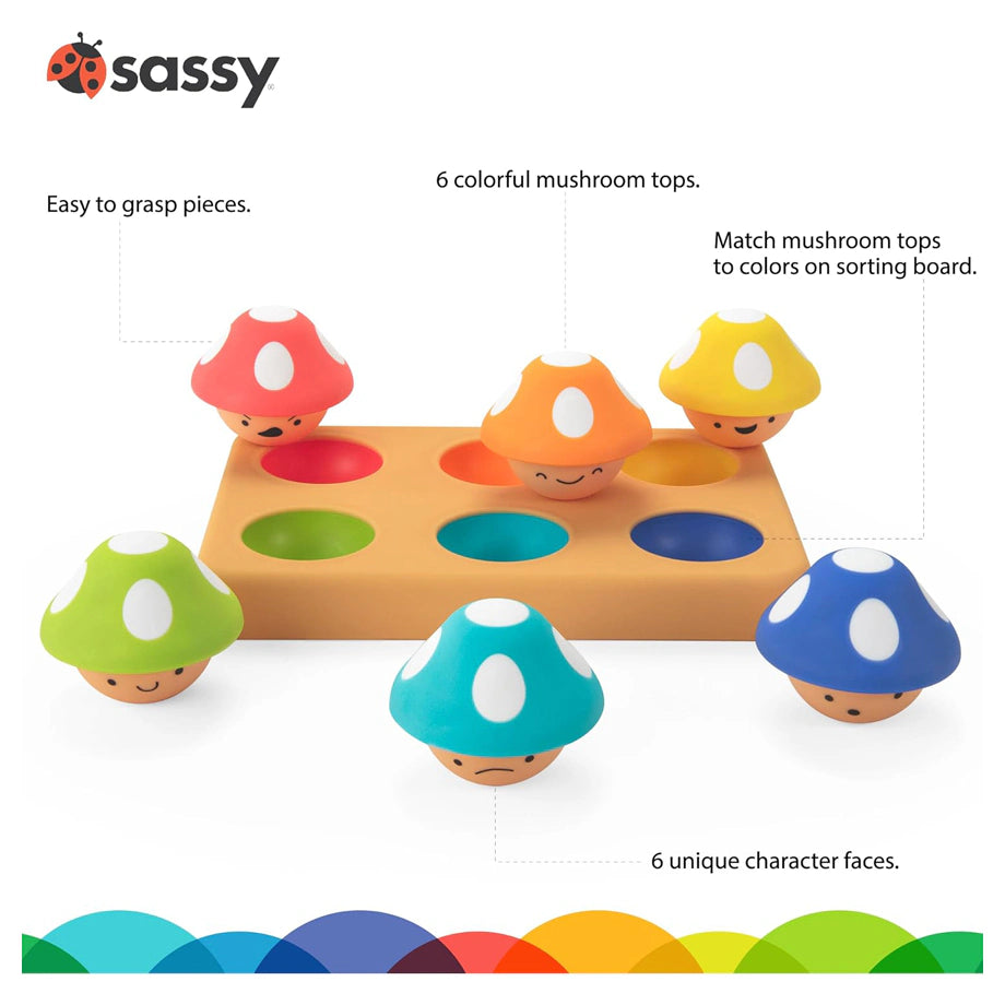 Sassy Mischievous Matching Mushrooms Toy (6M+)