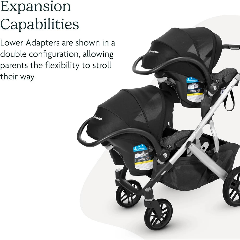 محولات Uppababy السفلية لـ Vista V2/Maxi Cosi/Nuna/Cybex محولات Uppababy السفلية لـ Vista V2/Maxi Cosi/Nuna/Cybex