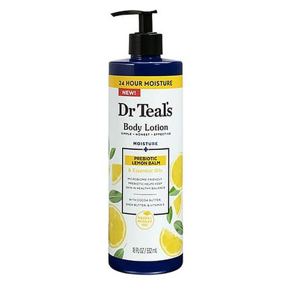 Dr. Teal's Body Lotion Lemon Prebiotic Lemon Balm & Essential Oils (532ml)