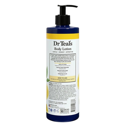 Dr. Teal's Body Lotion Lemon Prebiotic Lemon Balm & Essential Oils (532ml)
