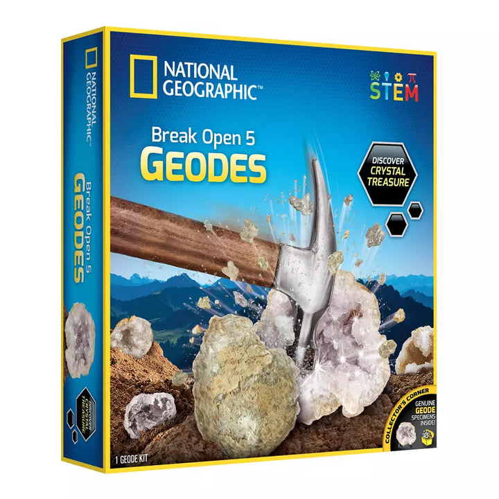 National Geographic Break Open 5 Geodes Kit