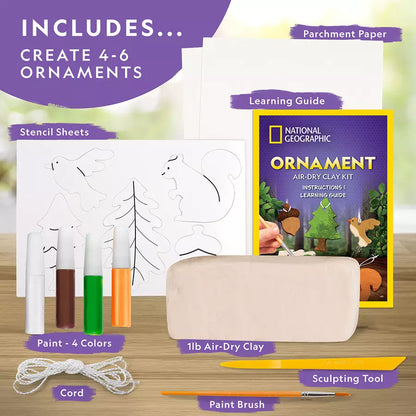 National Geographic Air-Dry Clay Pottery Craft Kit