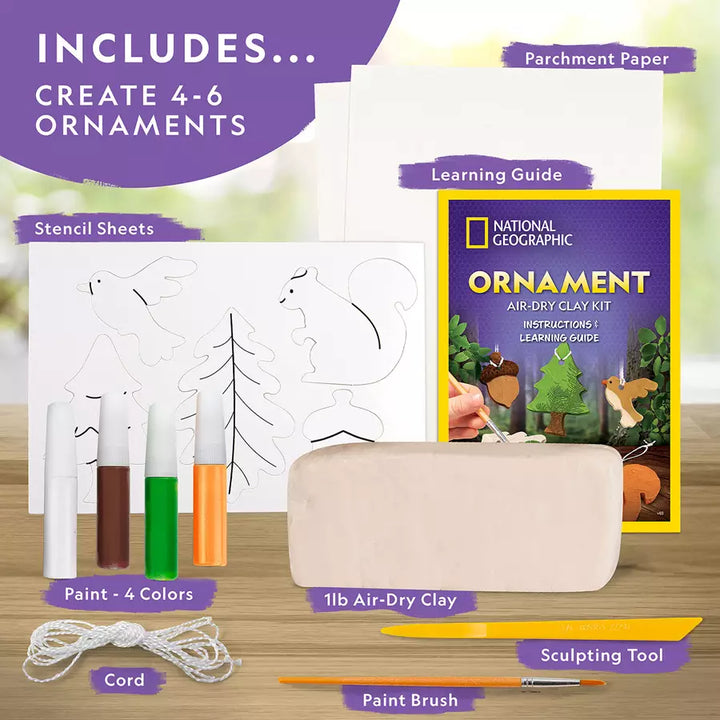 National Geographic Air-Dry Clay Pottery Craft Kit