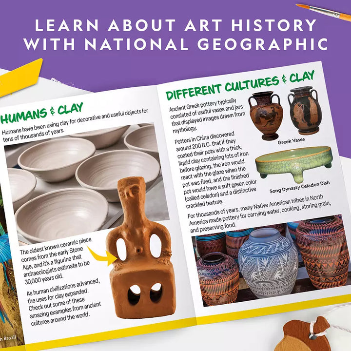 National Geographic Air-Dry Clay Pottery Craft Kit