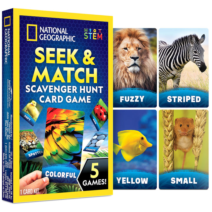 National Geographic Seek & Match ScaveNGer Hunt Card Game – Halamama.com