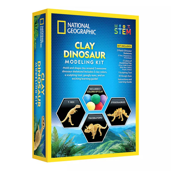 National Geographic Dino Skeletons With Modeling Clay