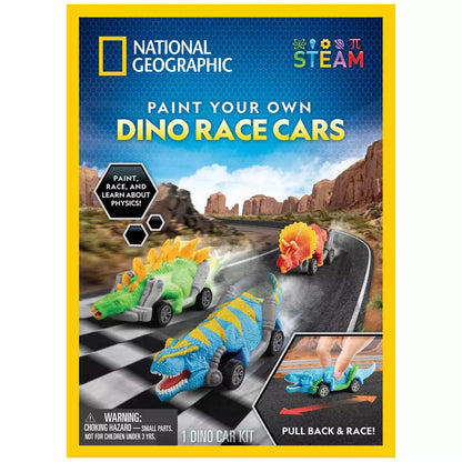 National Geographic Paint Your Own Dino Race Cars