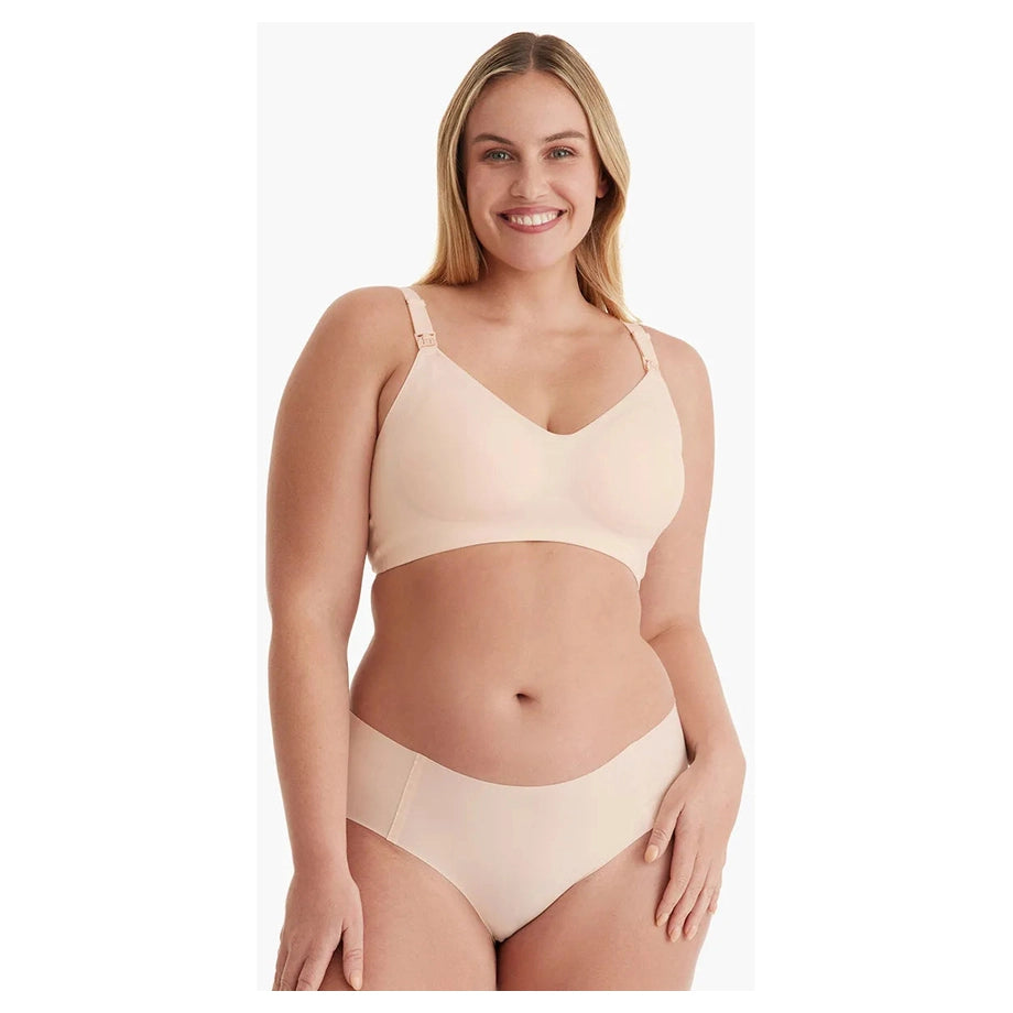 Momcozy Nursing Bra Cream