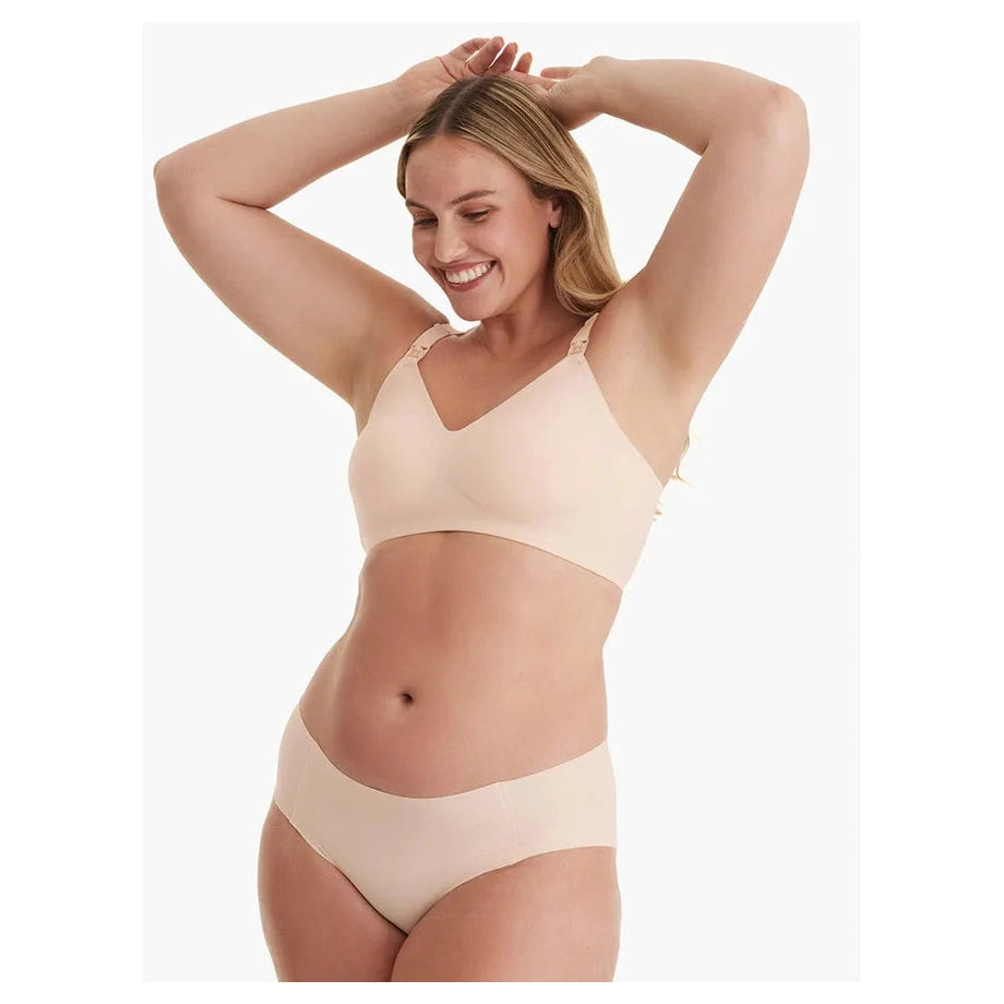 Momcozy Nursing Bra Cream