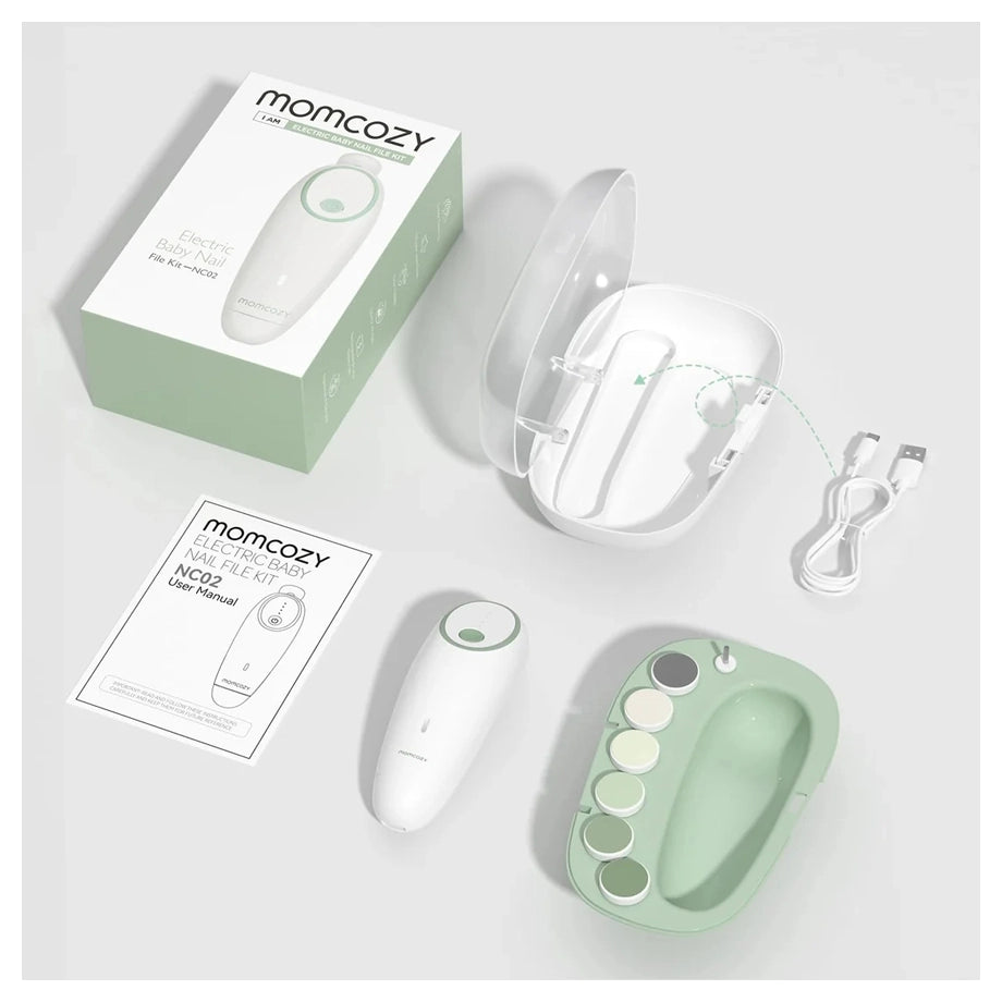 Momcozy Rechargeable Infant Electric Nail Trimmer (Green)