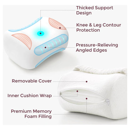 Momcozy Knee Pillow for Side Sleepers (White)