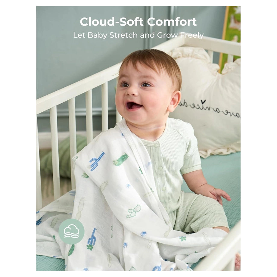 Momcozy Muslin Swaddle Blankets - Bravery (pack of 4)