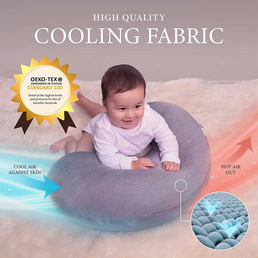 Pharmedoc My Little Bean Nursing Pillow -
Dark Grey Cooling Fabric
