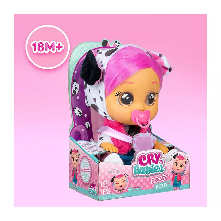 IMC Toys Cry Babies Dressy Dotty Baby Doll