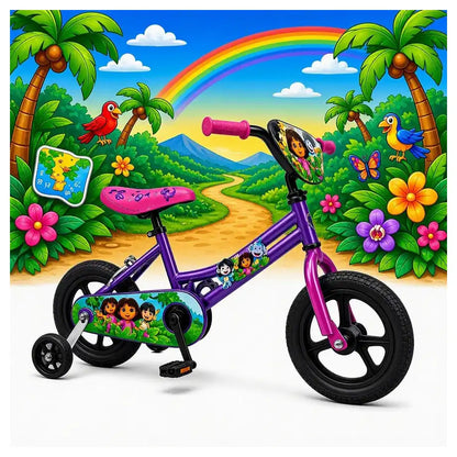 Ryder 12 Inch Eva Bike With Diy Dora-The-Explorer Deco Set
