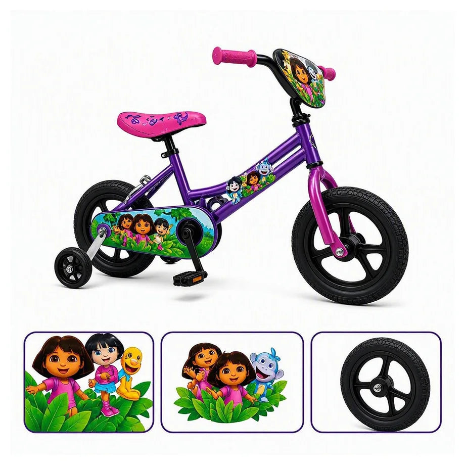 Ryder 14 Inch Bike With Diy Dora-The-Explorer Deco Set