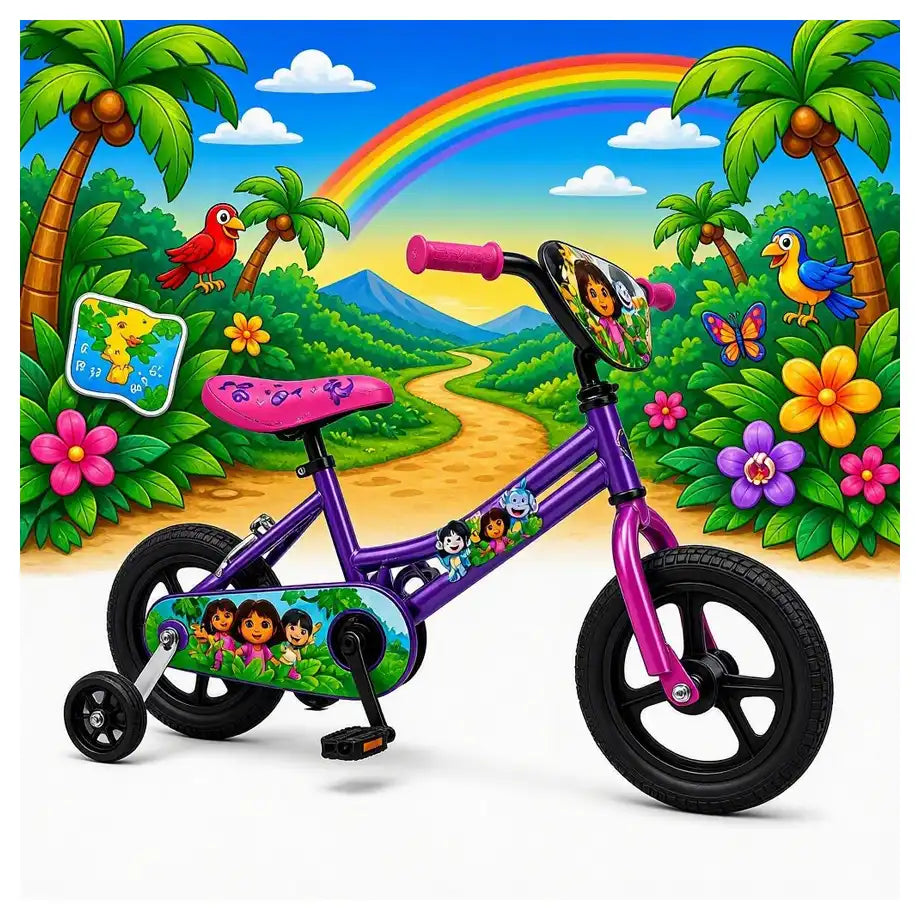 Ryder 14 Inch Bike With Diy Dora-The-Explorer Deco Set