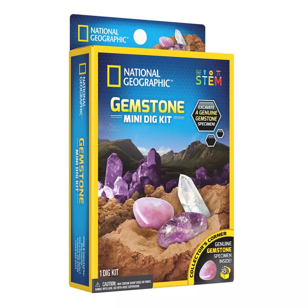 National Geographic Carded Gemstone Mini Dig Kit