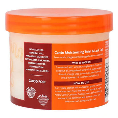 Cantu Moisturizing Twist & Lock Gel (370gm)