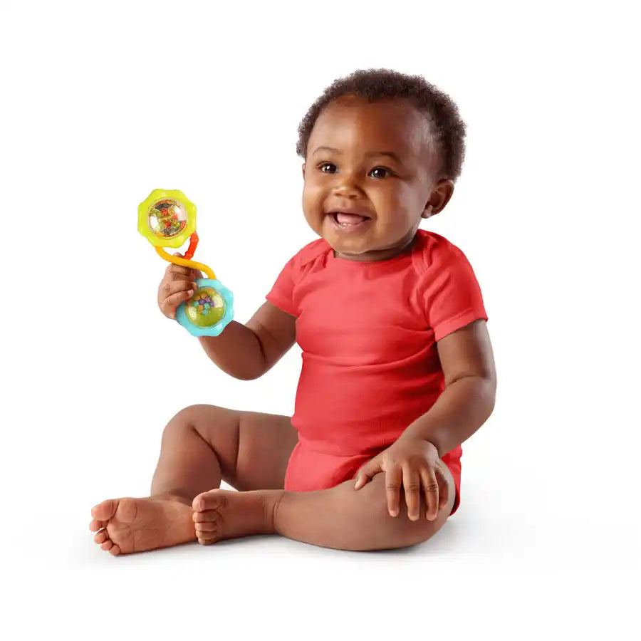 Bright Starts Rattle & Shake Barbell Toy( green)