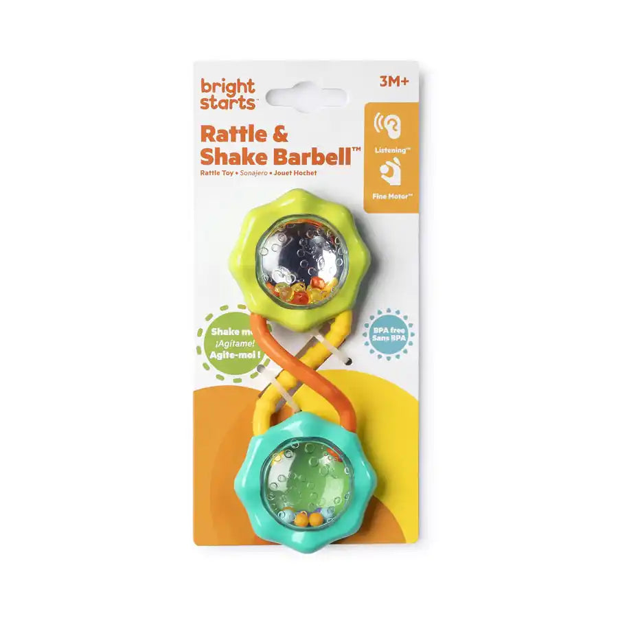 Bright Starts Rattle & Shake Barbell Toy( green)