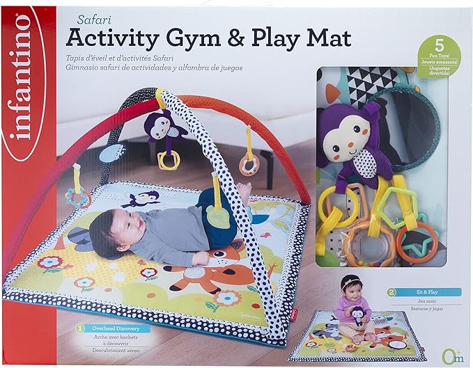 Infantino - Safari Activity Gym & Play Mat